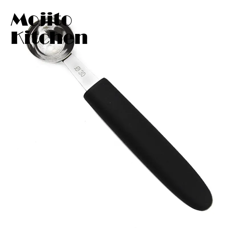 Multifunctional Single Head Stainless Steel Fruit Dig Ball Spoons Portable Ice Cream  Melon Scoops Kitchen Tools