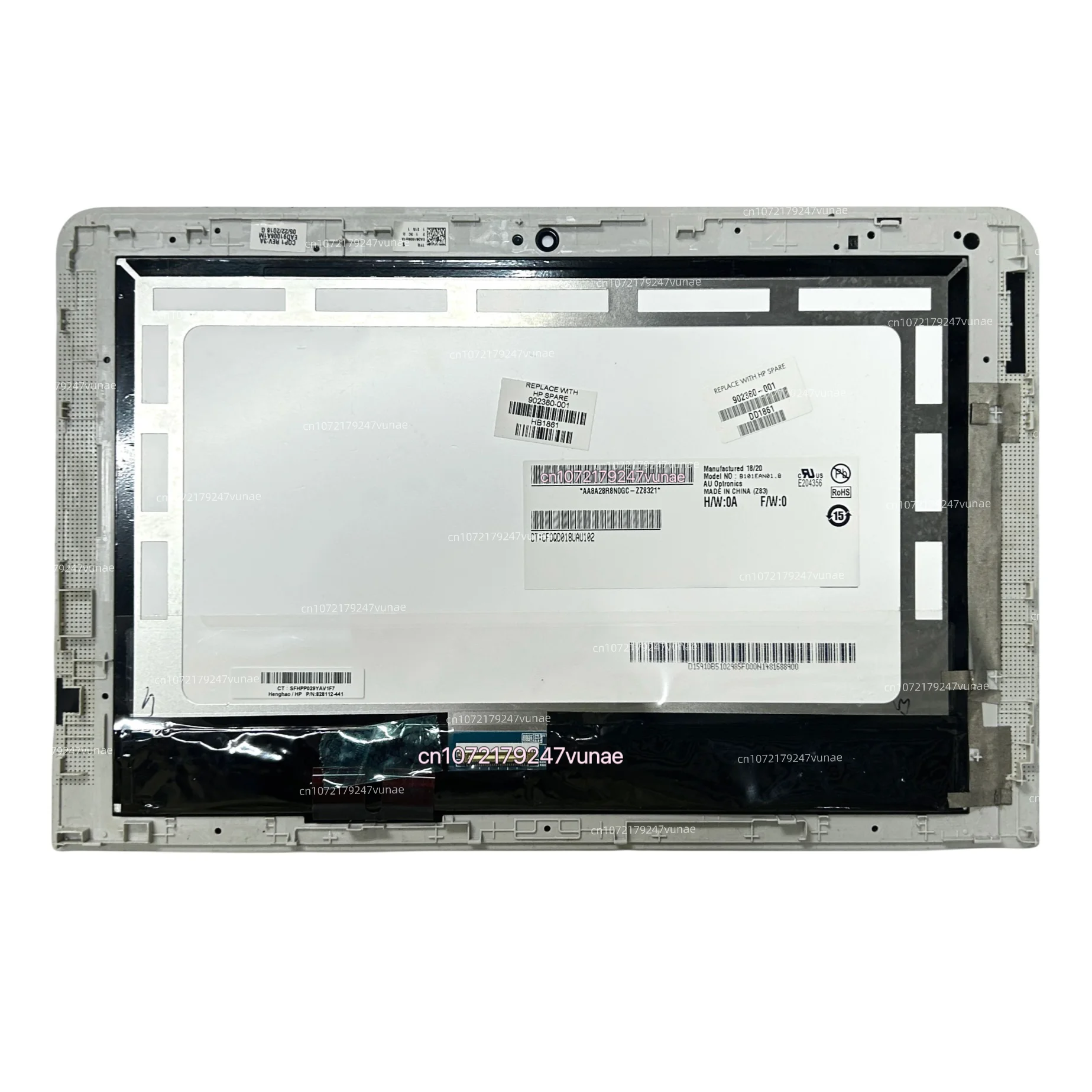 B101EAN01.8 TV101VNM-NP1 Display For HP X2 210 G2 TPN-Q180 X2 10-P Series LCD With Digitizer Touch Screen Assembly+frame