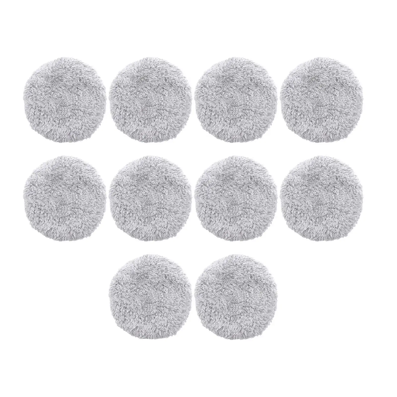 Cleaning Pad 10 Pack Round Reusable Microfiber Cloth Window Cleaner Robot Accessories for Household Use