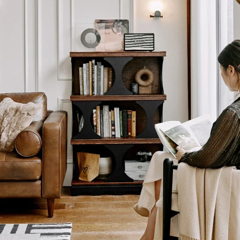 

Entrance Vintage Solid Wood Display Cabinet Showcase Living Room Locker Bookcase