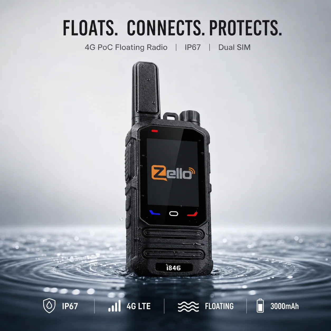 talkie-walkie-poc-4g-flottant-etanche-ip67-radio-bidirectionnelle-alarme-«-man-down-»-double-sim-zello-bluetooth-wi-fi-gps