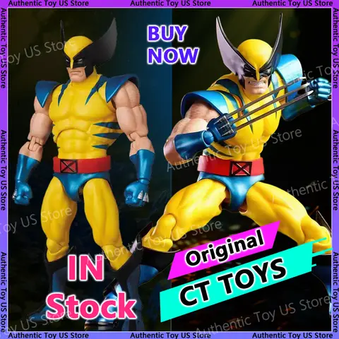Genuine Ct Toys Mafex 096 X-Men Figure Mafex 138 Wolverine Action Figure Comic Version Figurine Collection Model Toys