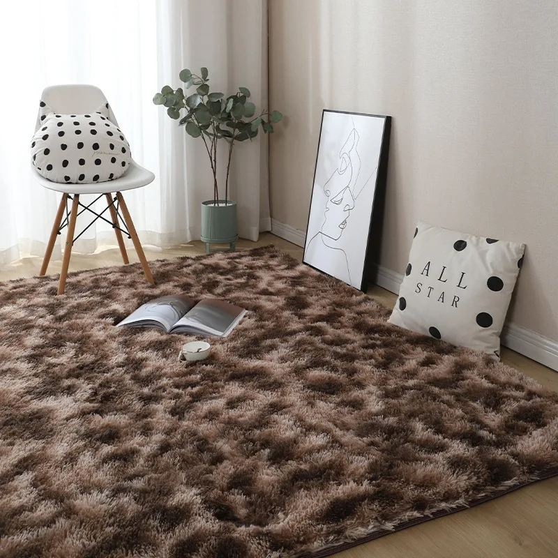 Manufacturers Directly For Home Tie-dye Gradual Change Carpet Home Living Room Silk Carpet Bedroom Full Floor Mat Balcony Mat