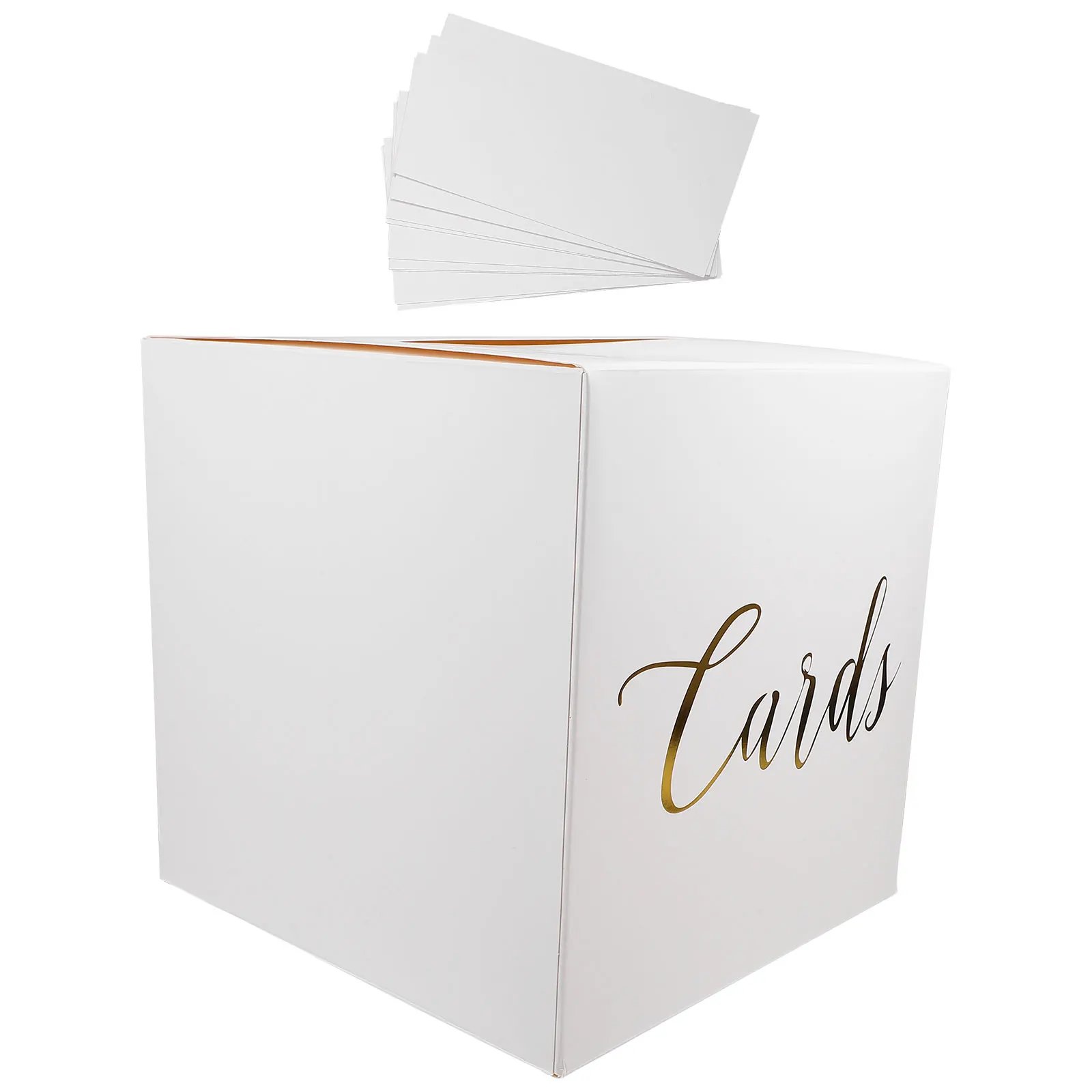 

1Set Wedding Card Box Premium Cardholder Box for Wedding Money Cards Guest Messages Bridal Shower Graduation Paper Gift Boxes