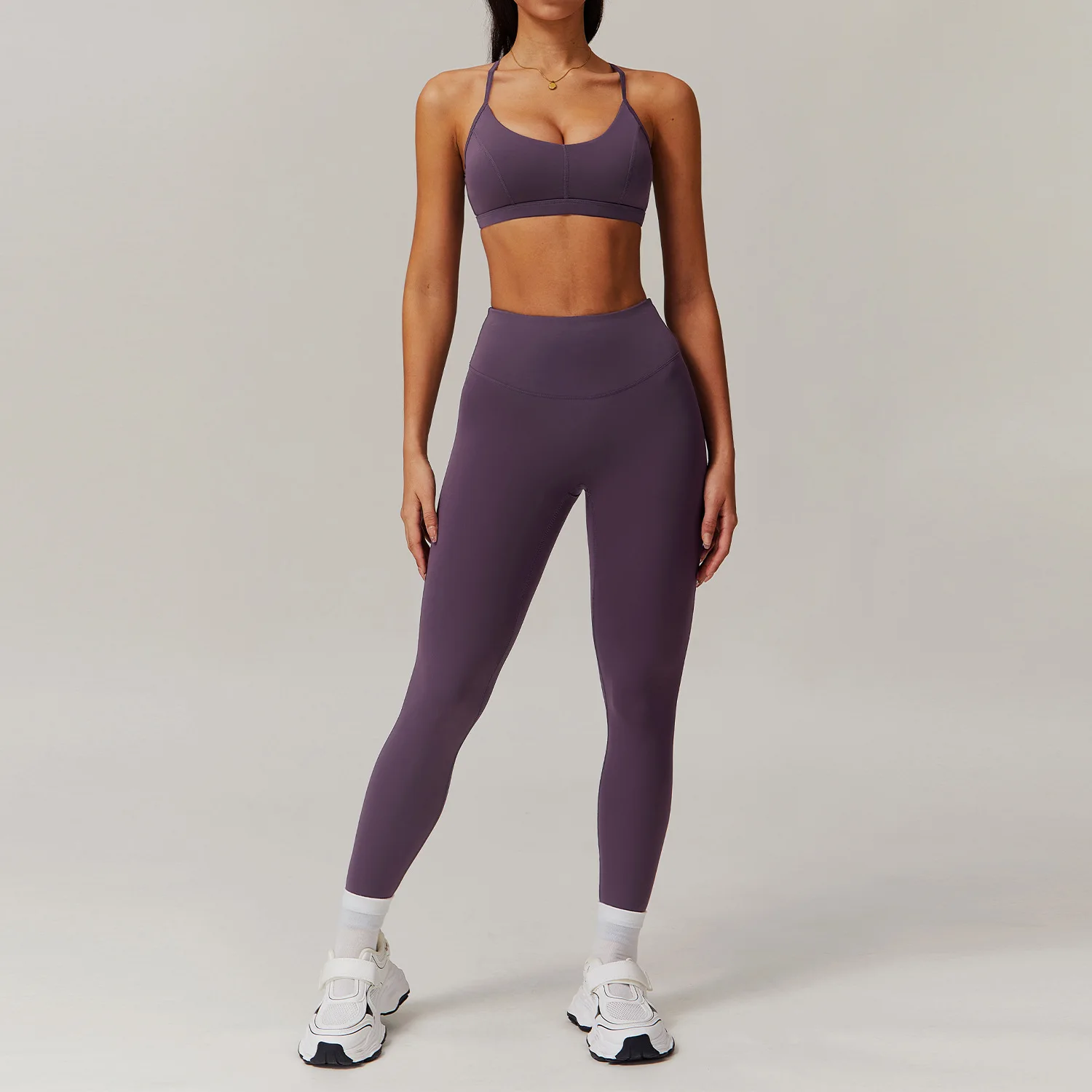 2 Pieces Yoga Set Women Stretchable Running Sports Fitness Suit Crop Yoga Jacket Bra & Workout Flared Pants Gym Push up set