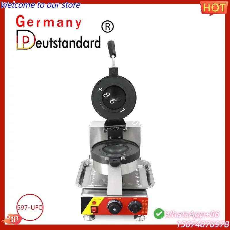 2026 Custom Logo Commercial Business Stainless Steel UFO Waffle Burger Maker Machine