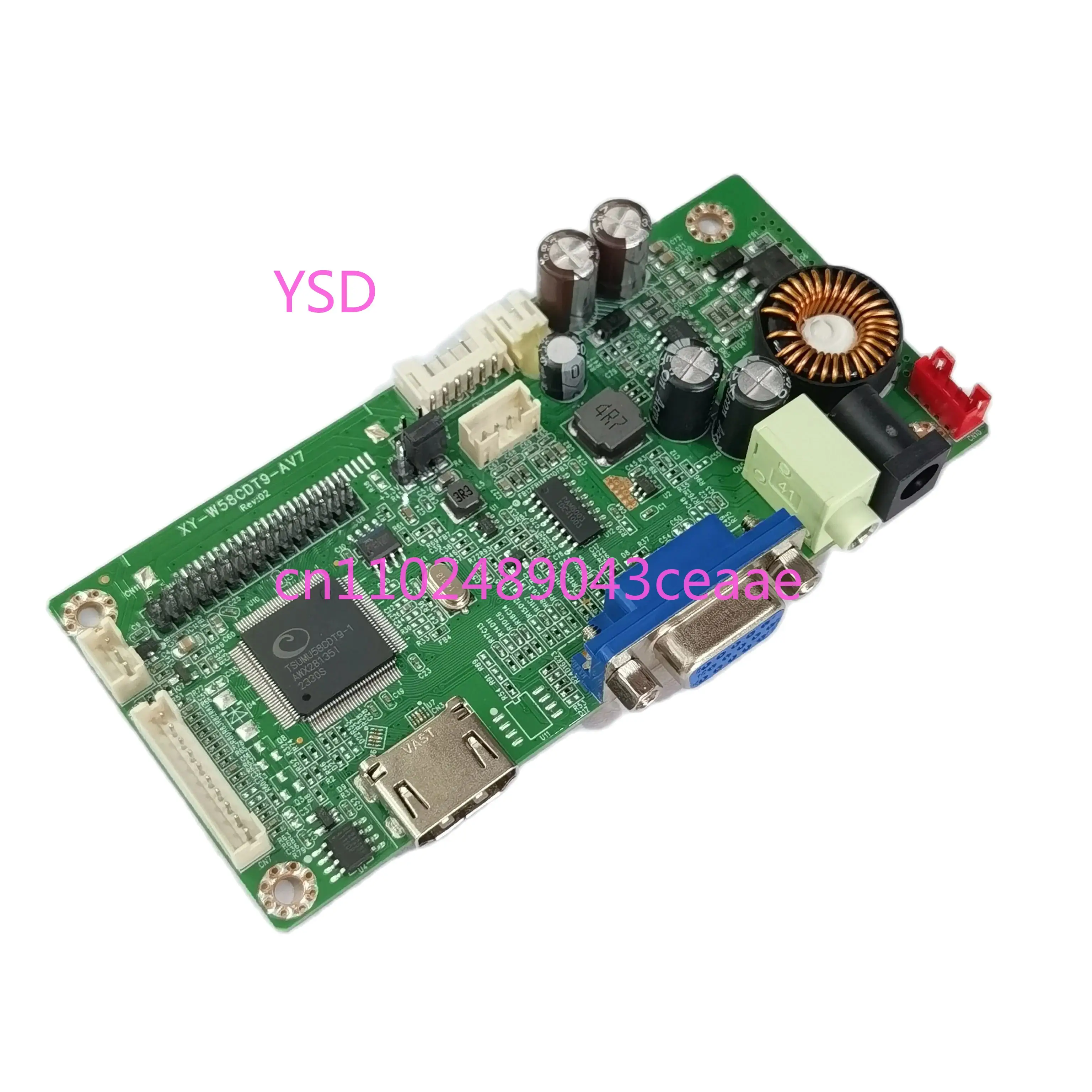 HD HDMI+VGA desktop monitor motherboard LCD screen driver board with LED constant current integrated board