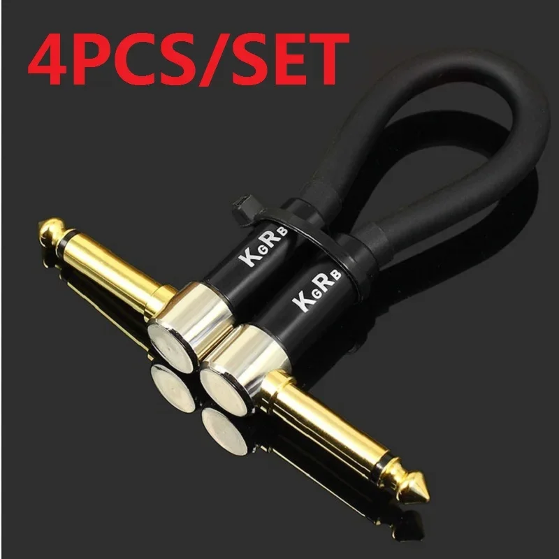 

4 Pack 15cm KGR High quality 20AWG Guitar Effect Cable Guitar Cable Guitar effect connector