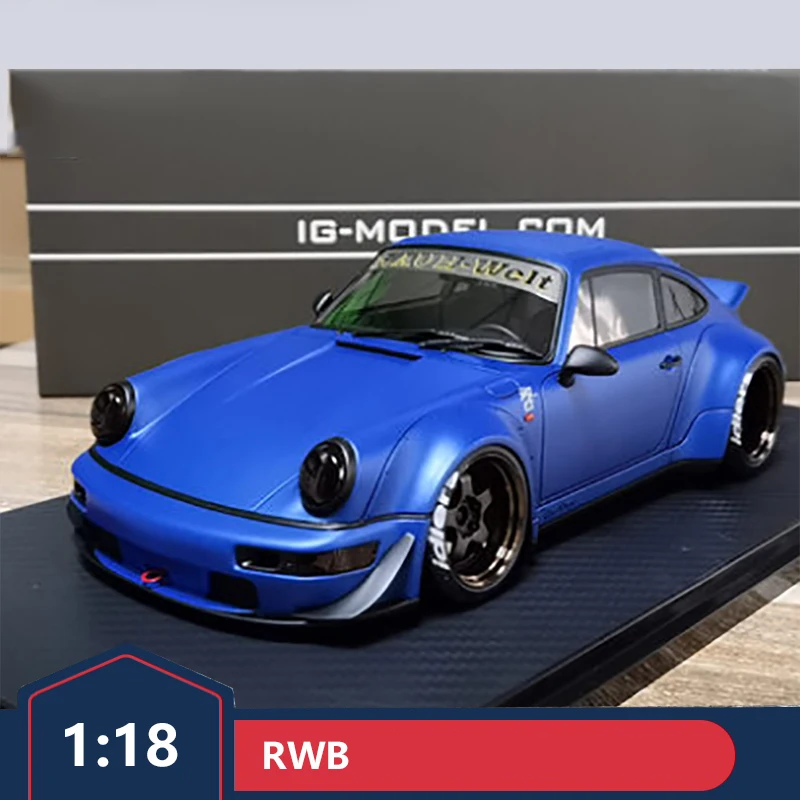 

IG 1:18 wide body modified RWB 964 resin car model high-end gift ornaments