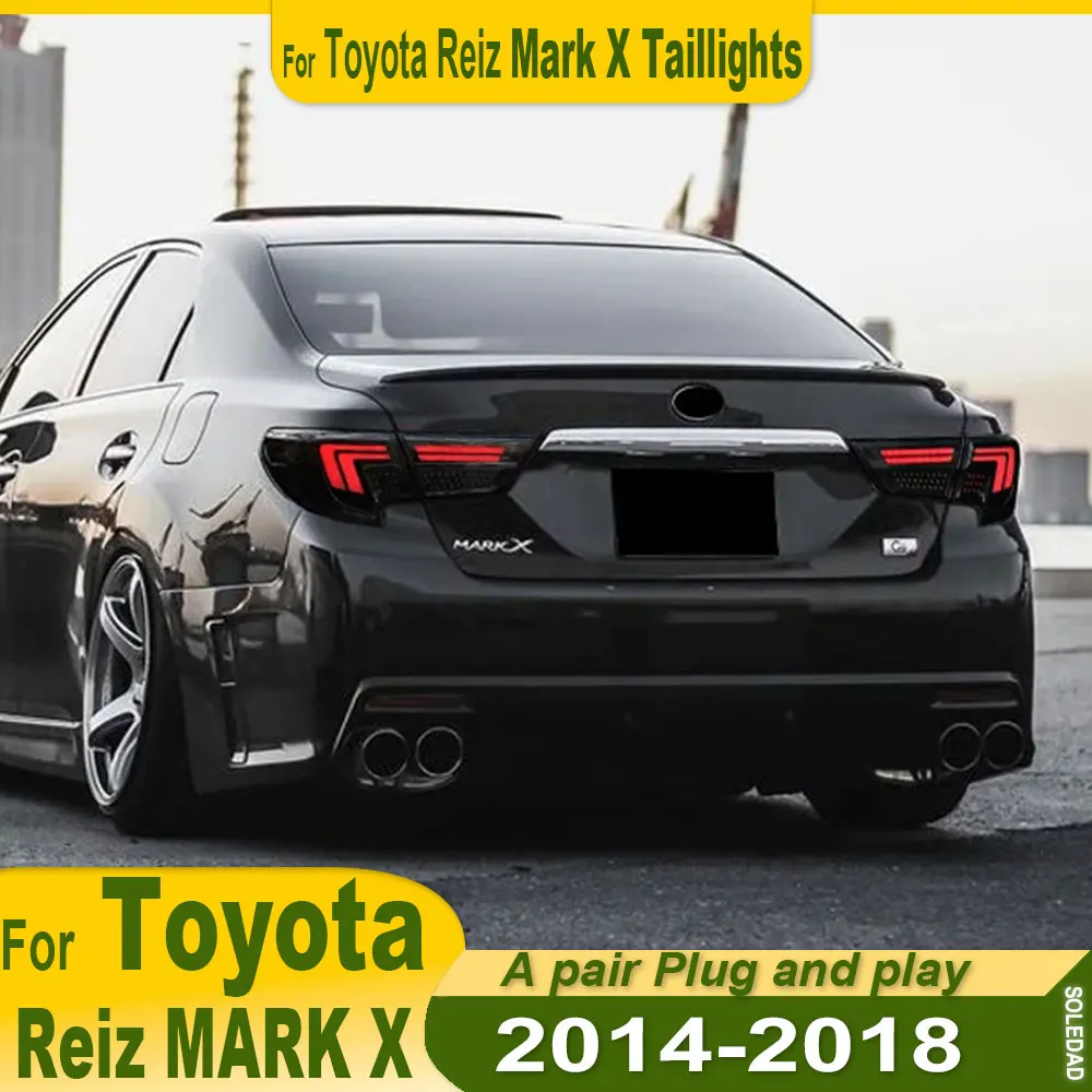 

A pair For Toyota Reiz LED Tail Light Assembly 2013 2014 2015-2017 LED Running Lights Turn Signals Brake Lights Reversing Lights