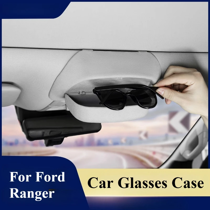 

Чехол для автомобильных очков Ford Ranger, флип-меховый ящик для хранения очков, внутренние поставщики, украшения, защитные аксессуары для модификации