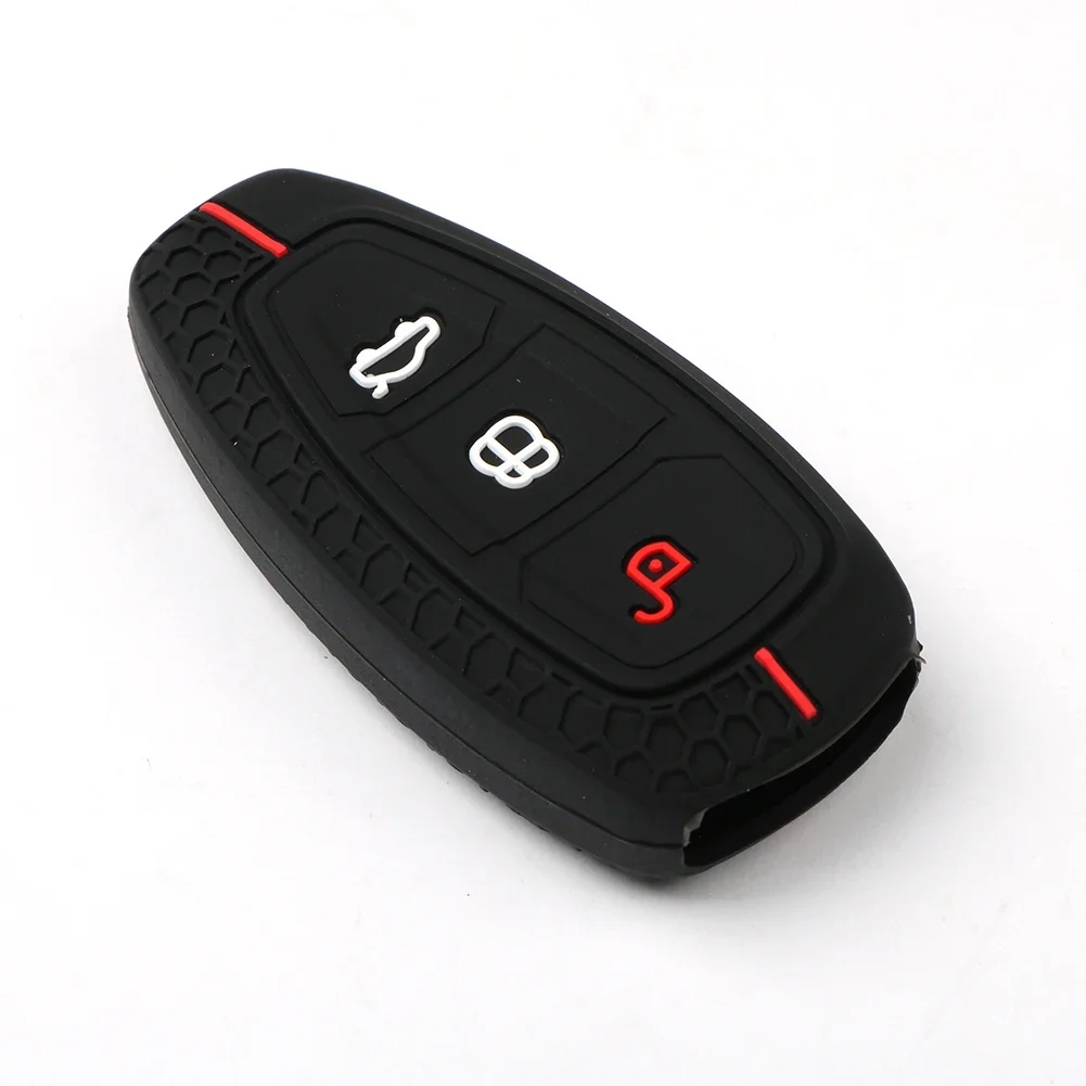 3 Button Key Cover Case Protection For Ford Transit Custom Mondeo Fiesta Kuga ST Line MK3 Focus 3 Station Wagon Ecosport