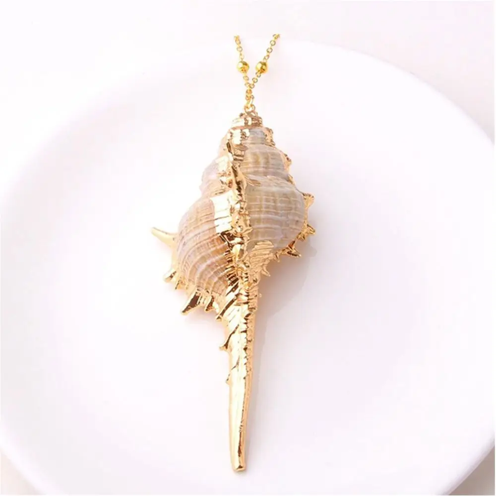Women Girls Cowrie Beach Sea Jewelry Pendant Conch Shell Shell Necklace