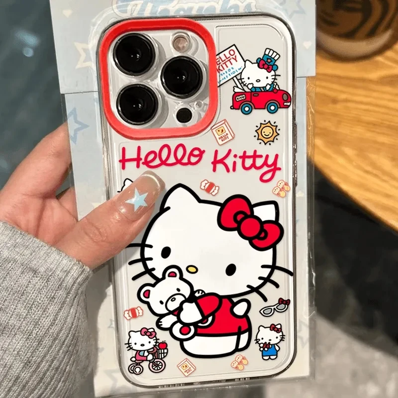 

Hello Kitty Clear Space Phone Case for Huawei P 30 50 Pro Lite Nova 5 6 7 9 7SE Pro 5G Transparent Cover