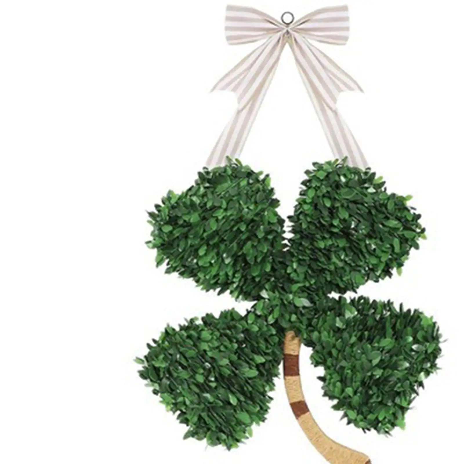 

Front Door Swag Saint Patricks Decoration Summer Hanger Craft Shamrock Wreath for Country Fireplace Home Party Favors Indoor