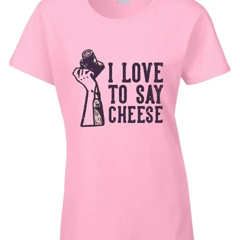 Photography Women'S T Shirt Photographer Cheese Funny Camera Holiday Hobby