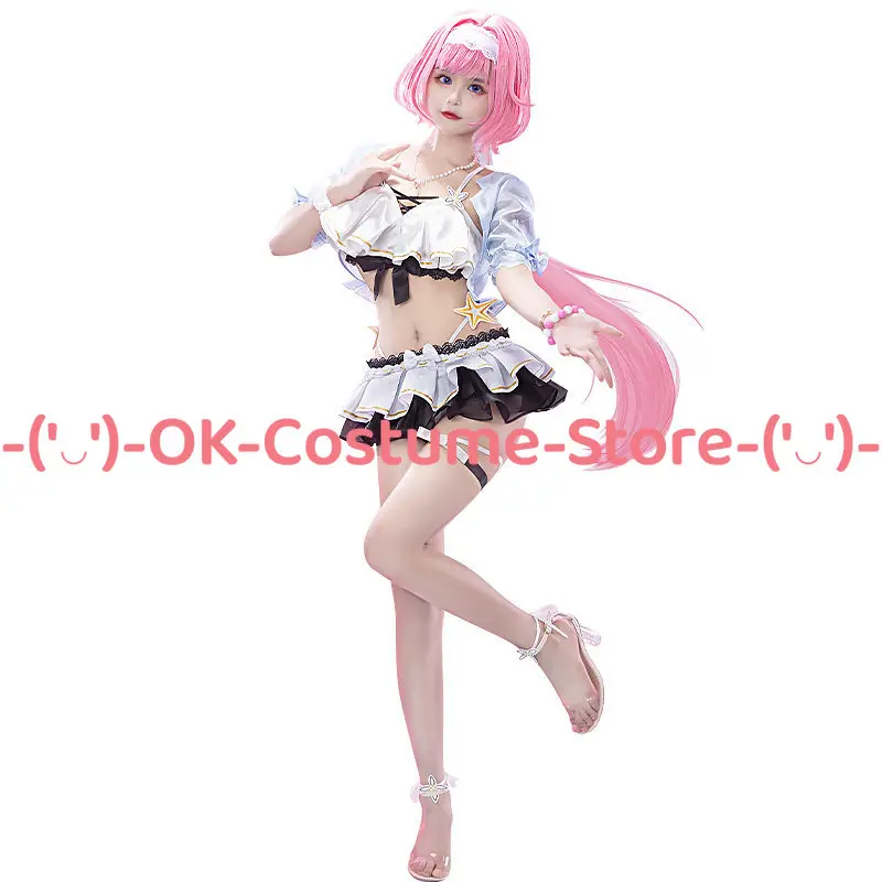 Honkai Impact 3rd Elysia Summer Miss Elf Cosplay Costume Cute Bikini Swimsuit Beach Outfit Halloween Carnival Party Uniform Suit view 5