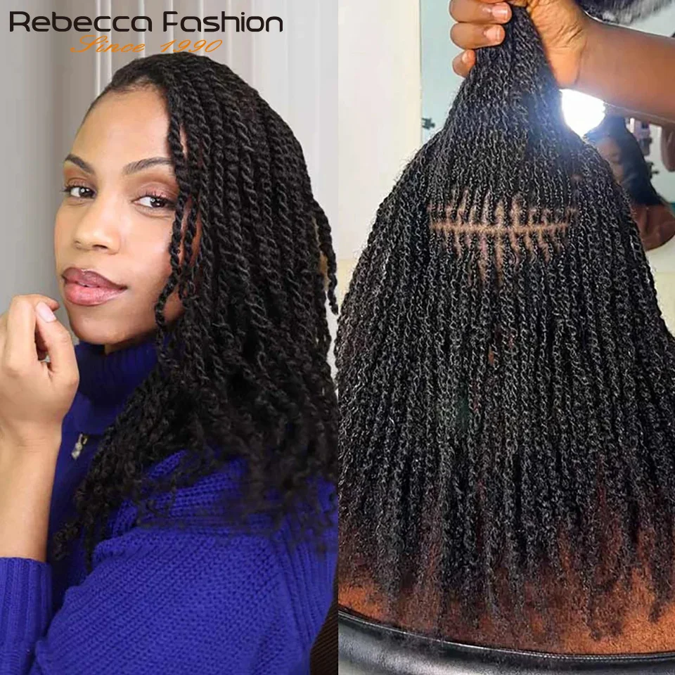 Extensões de cabelo de trança afro kinky em massa – Rebecca Fashion leves, cores naturais para tranças africanas e roupas casuais