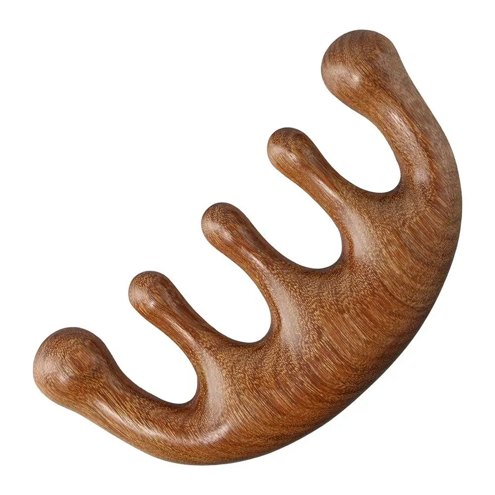 

Lotus Meridian Scrapping Hair Care Tool Relaxation Wide Teeth Hair Comb Scalp Massage Wooden Massage Comb Wood Comb