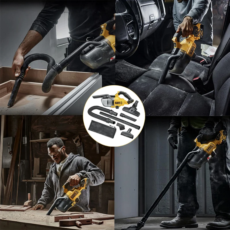 DeWalt aspirador de mão sem fio, Ferramentas elétricas de lítio recarregáveis, Construção Industrial, Dry Household, 20V, DCV501LN