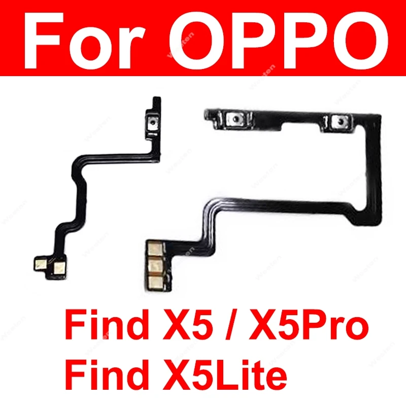 

For OPPO Find X5 Pro X5Pro X5 Lite Power Volume Side Buttons On Off Power Volume Keys Flex Replacement