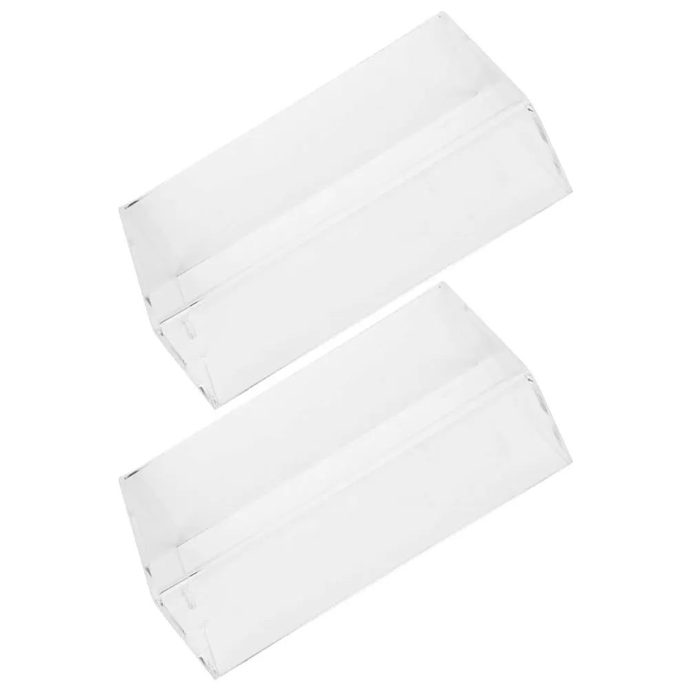 

2pcs Clear Acrylic Cover Removable Washable Dust Waterproof Protective Case For Wireless Laptop Computer Office Home Use Mouse