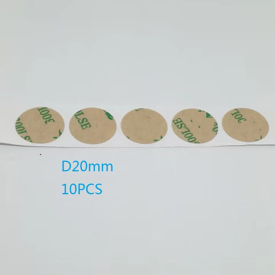 10PCS/LOT 0.17mm Ultra Thin Circular Double-Sided Adhesive Tape Dia 15mm 18mm 20mm 25mm Strong Round Transparent Self-adhesive