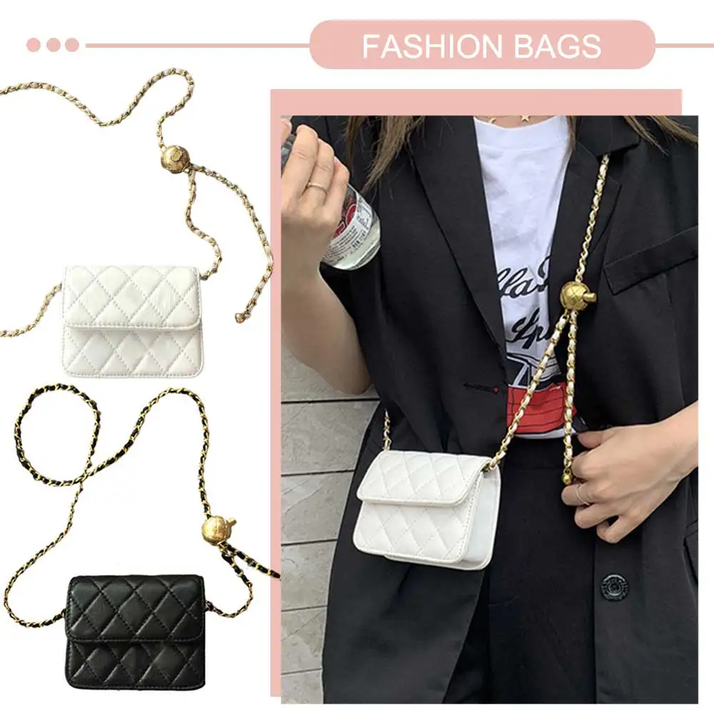 Women Quilted Crossbody Purse Versatile Y2k Shoulder Bag Casual Satchel Sling Purse Leather Hobo Bag Girl Stylish Purse