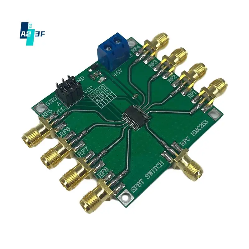 

A23F-HMC253 DC-2.5 Ghz Multifunction RF Single Pole Eight Throw Switch Rf Switch Channel Select Antenna Module Easy To Use