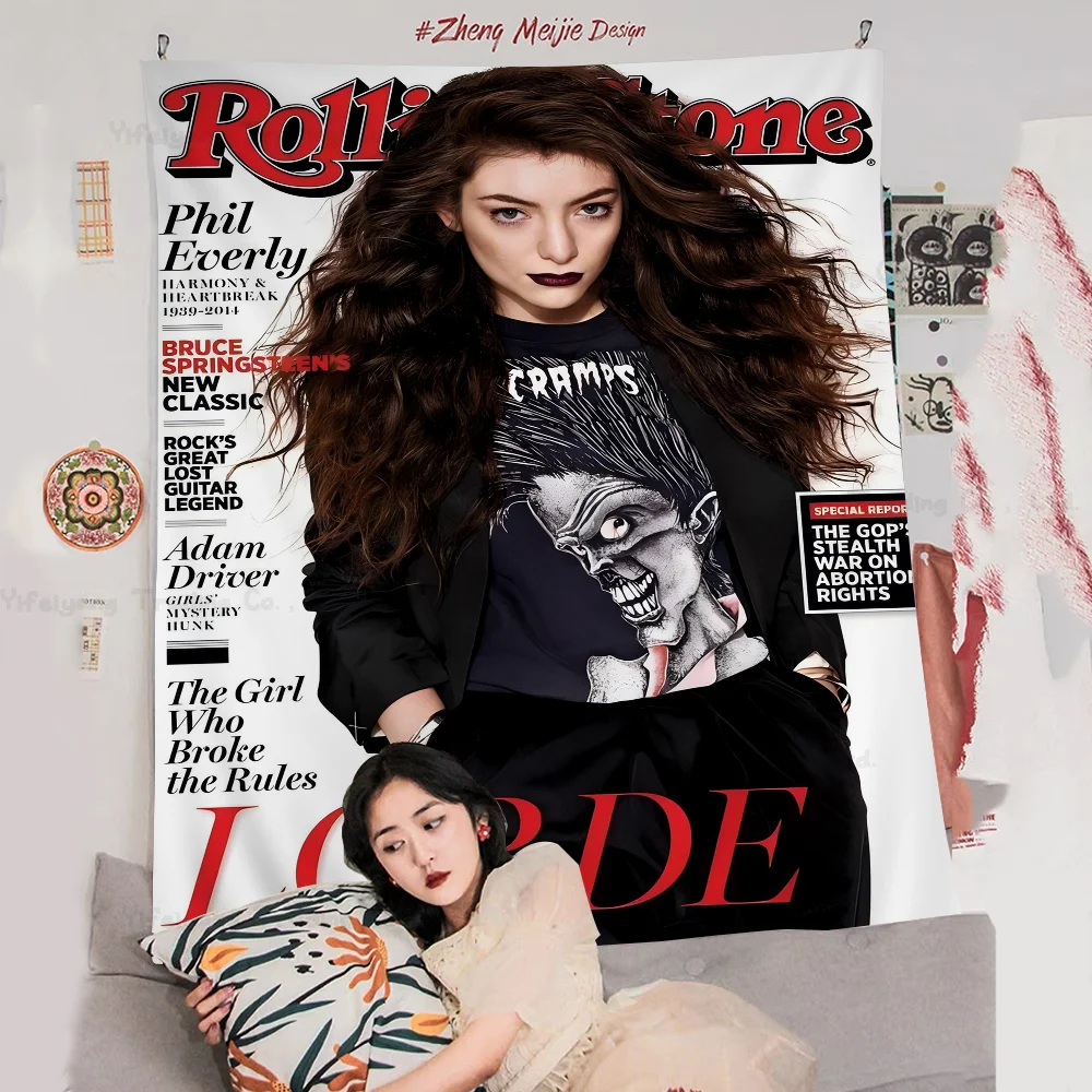 

Pop Singer Lorde Cartoon Tapestry Home Decoration Hippie Bohemian Decoration Divination Home Decor