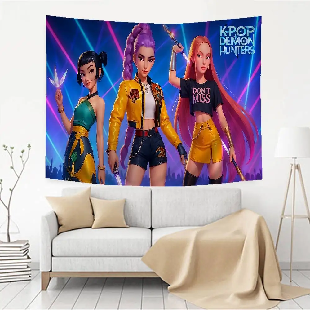 

Popular KPop Movie D-Demon H-Hunters 2025 Photography Background Kids Birthday Cake Smash Portrait Decor Backdrop Photo Studio