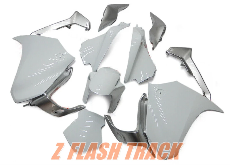 For Honda VFR1200 VFR 1200 2010 2011 2012 2013 Cowl Plastic Cover Body Fairing Kit Bodywork ABS Injection Mold Gloss White Gray