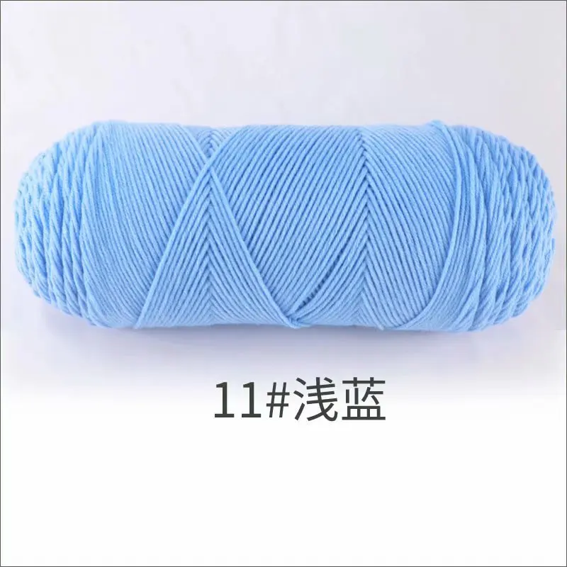 1Pc 200g melk Katoenen garen voor hand breien Acryl Gehaakte Draad gebreide Truien Sjaals lijnen Haken tas deken amigurum