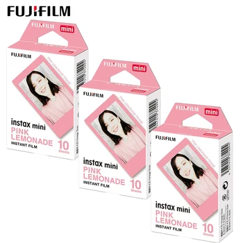 10/20/30 sheets Fujifilm pink Lemonade Instax Mini Film photo paper for Fuji Mini 11 12 8 9 7s 26 70 90 instant camera SP-1 EVO