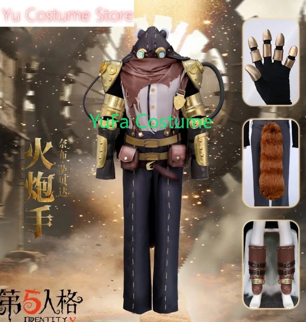 

Yu Costume Dentity V Naib Subedar Mercenary Cosplay Costume Cos Game Anime Party Uniform Hallowen Play Role Clothes Clothing