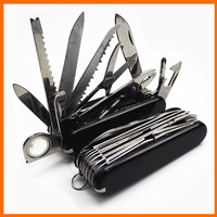 Multifunctional Folding Knife Portable EDC Stainless Steel Pocket Knife Outdoor Camping Emergency Combination Tool