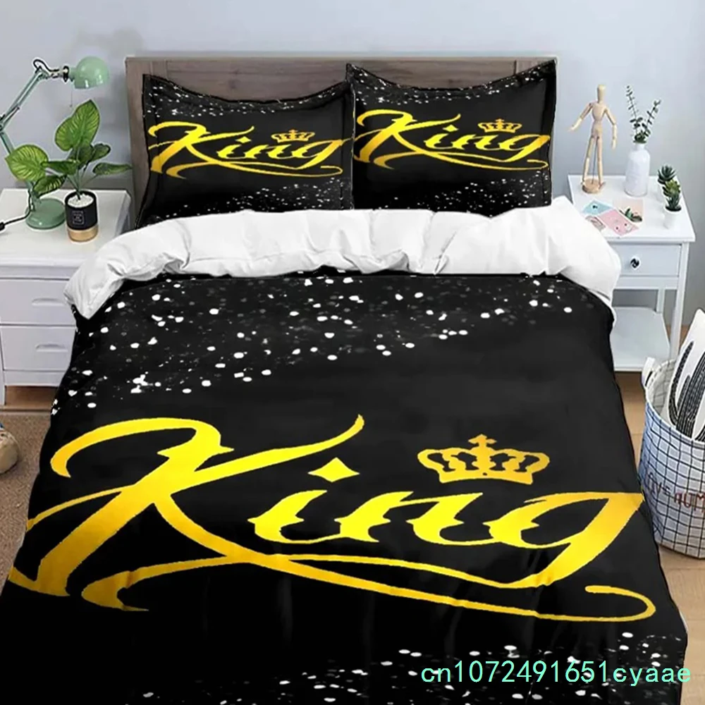 Hot Sale Fashion King Queen Bedding Set Single Twin Full King Size Cute Animals Bed Linen Adults Teens Bedroom Luxury Gift