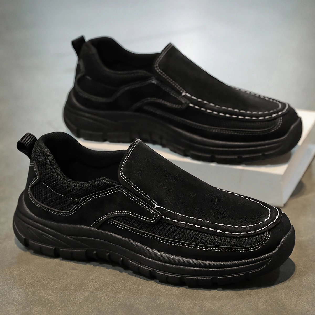 

Men's high-quality plus size casual shoes soft sole four season new non-slip comfort outdoor walking work shoes Party tide shoes