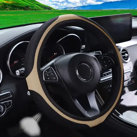10 best sales fiat 500 leather steering wheel cover - №2