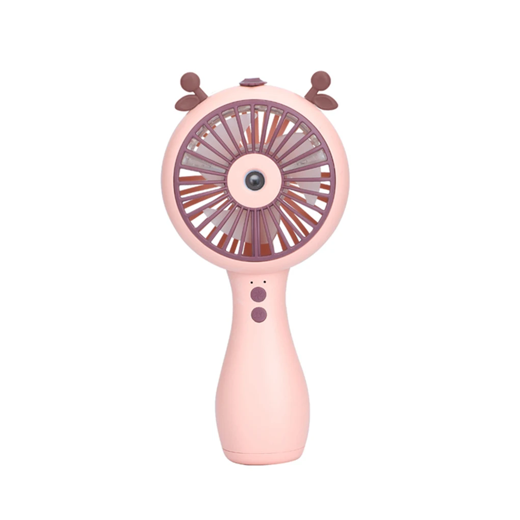 Mini USB Charging Handheld Fan Air Cooler Desktop Misting Outdoors Cartoon Rechargeable Personal Business Camping Gift