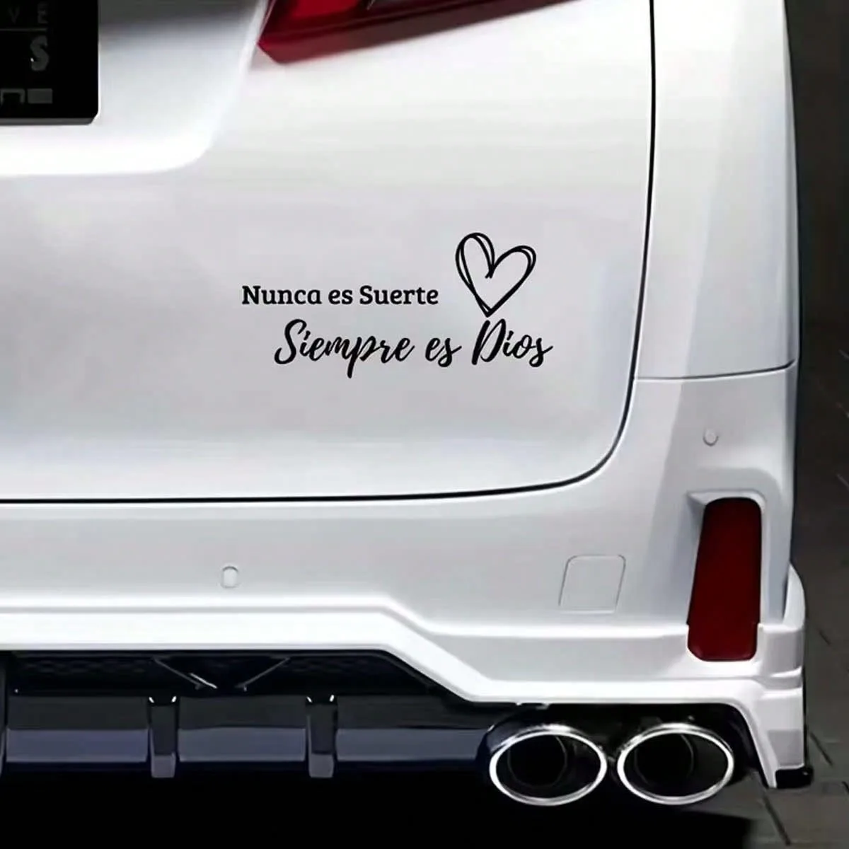 Never Short of Luck, But Timeless Stickers, Waterproof Vinyl Letter Stickers, Car Decorative Paper