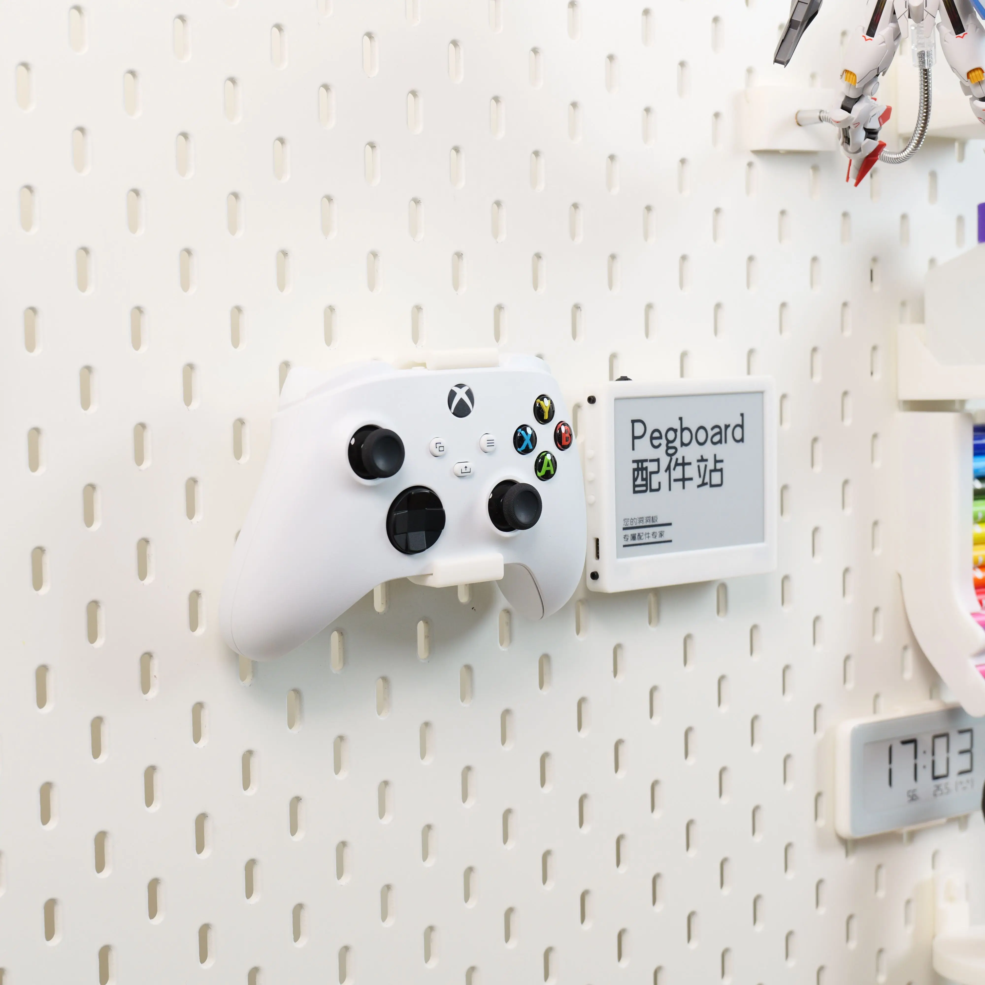 이케아 스카디스 페그보드 액세서리 Xbox 시리즈 X & S 컨트롤러 거치대 적합