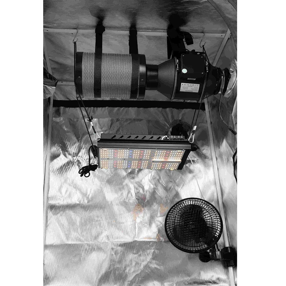 BAVAGREEN نظام الزراعة المائية خيمة نباتية صغيرة 60*60 سنتيمتر مجموعة كاملة LED تنمو ضوء واي فاي تحكم مروحة قناة مضمنة ترشيح الهواء #3