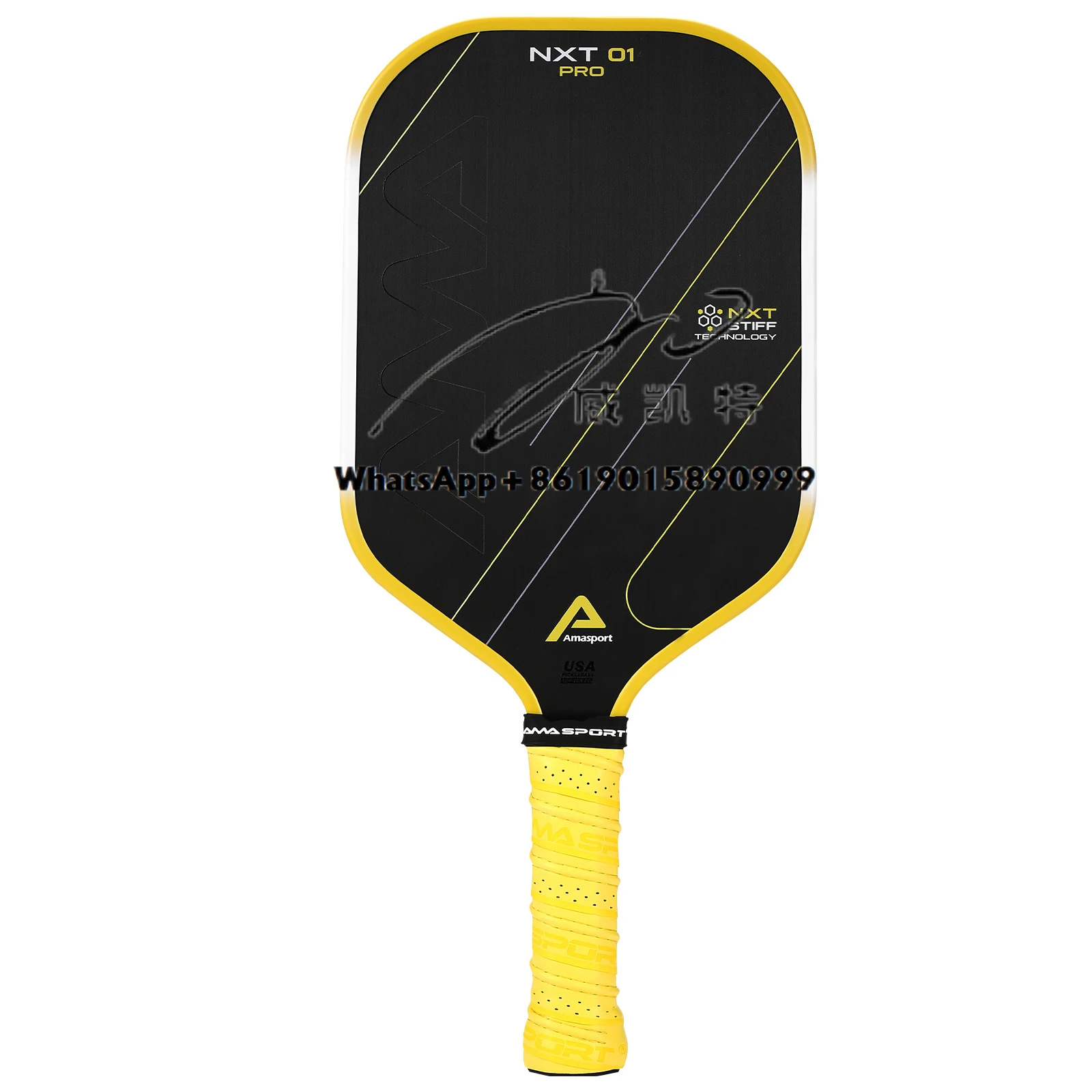 

2025 AMA SPORT Professional Manufacturer NXT01-Pro Honeycomb Custom Logo Carbon Fiber USAPA Approval Pickleball Paddle Rackets