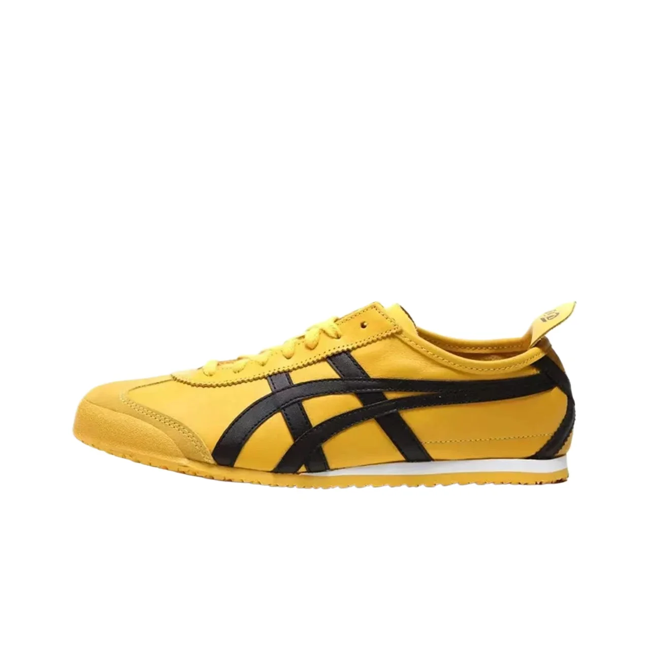 Asics Onitsuka Tiger MEXICO 66 Sapatos de lona clássicos femininos masculinos tênis leves amarelo-preto