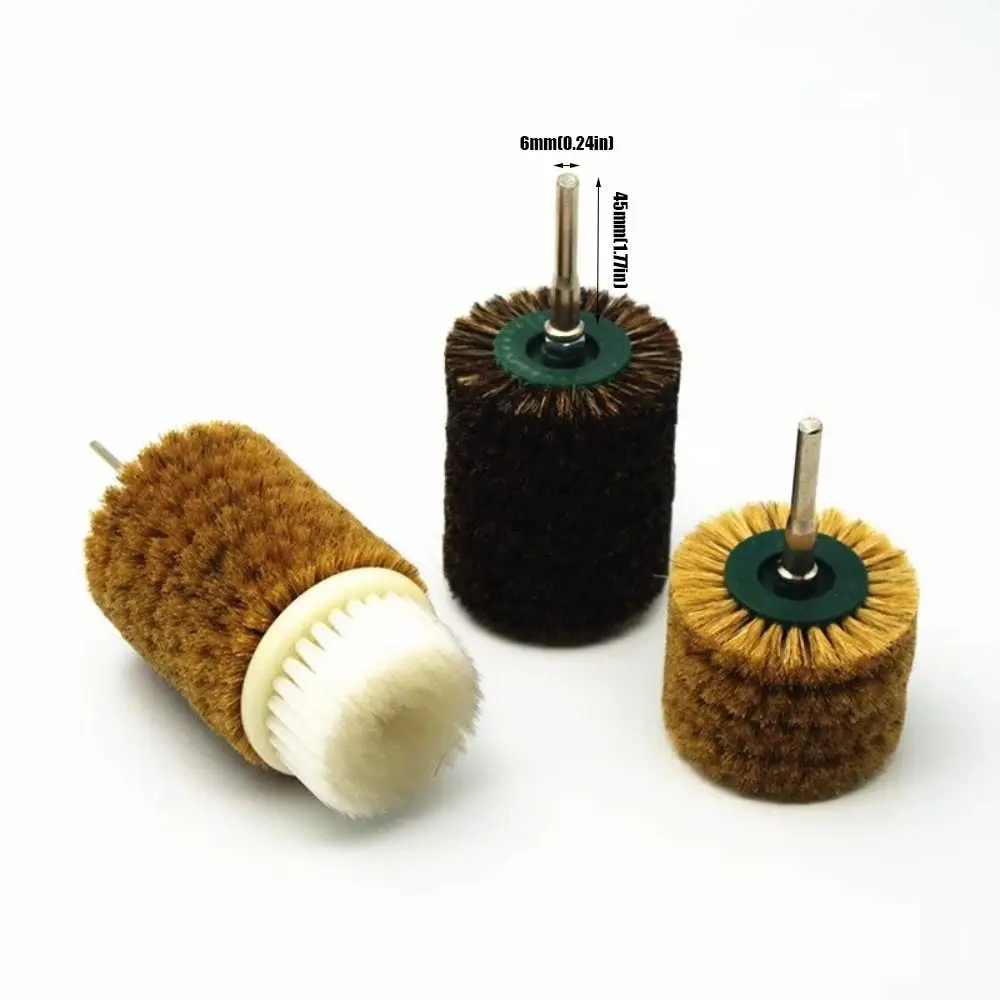 Spazzola a setole Spazzola per pulizia lucidatura elettrica Spazzola circolare per lucidatura Bodhi addensata Diametro impugnatura 6 mm Multistrato