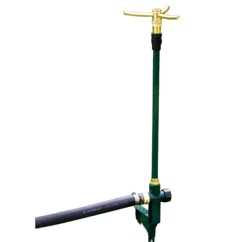 3 Arm Garden Sprinkler High Rise Rotating Lawn Watering System Adjustable Height For Yard Plant Care Irrigation Accessories