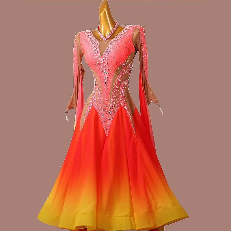 Ballroom Dance Competition Dresses Dance Costumes Waltz Dress For Dancing Clothes Dance Wear Dress Rumba Standard Ballroom Dress