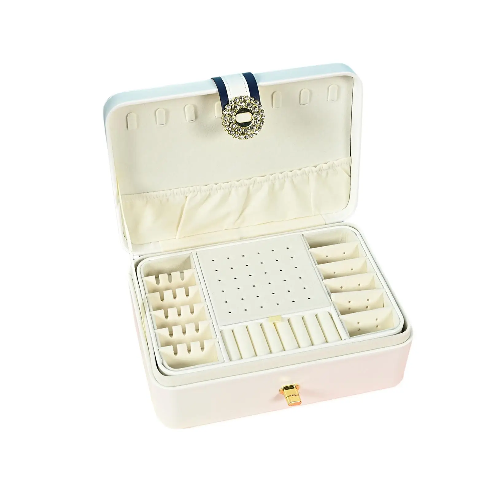 Jewelry Box Large Capacity Gift for Earrings Bracelets Necklaces