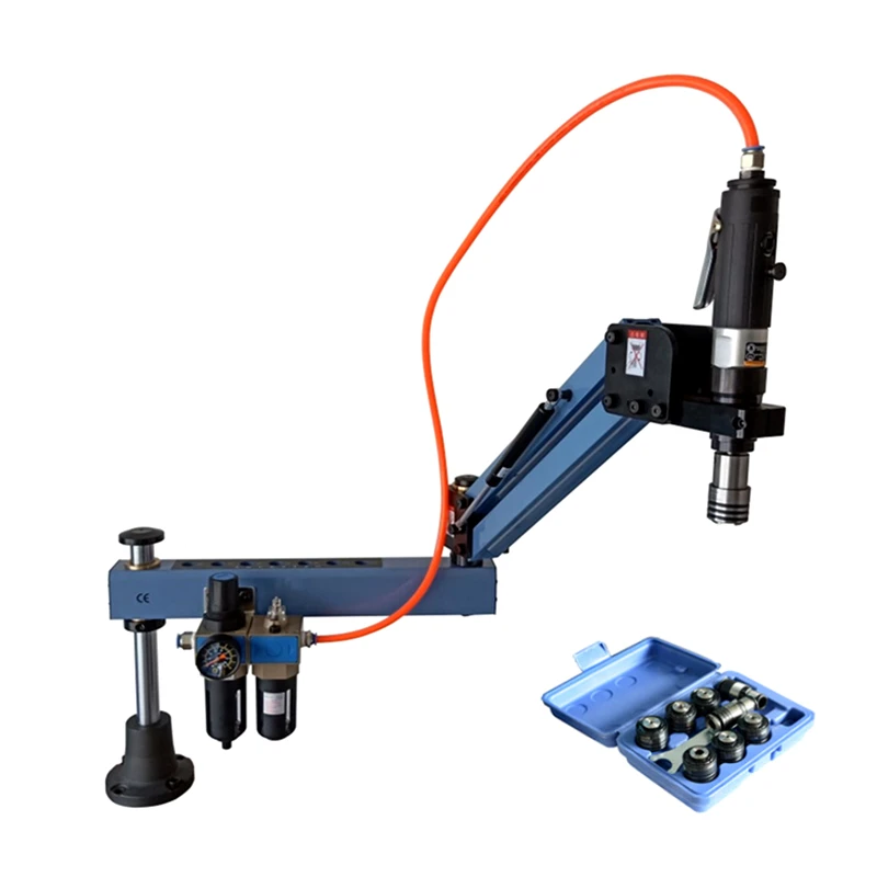 M3-M16 CNC Verticale Pneumatico Automatico Filettatura Aria Maschiatrice e Trapano Maschiatrice Testa Universale con Mandrini